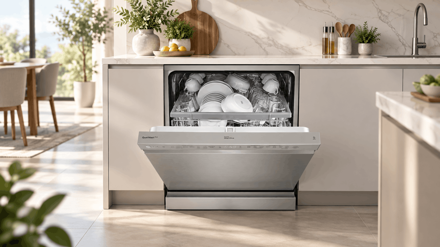 Lave-vaisselle LG QuadWash™ Steam | SmartThinQ™